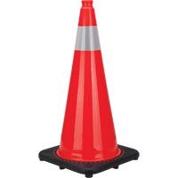 Premium Traffic Cone, 28", Orange, 4" Reflective Collar(s) - Zenith Safety Products 