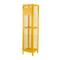 Armoire de s&eacute;curit&eacute; pour cylindres de gaz conforme aux normes de la CSA, nbre de bouteilles: 2, 17" , 17" , 69" , Jaune - KLETON 