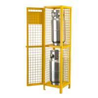 Armoire de s&eacute;curit&eacute; pour cylindres de gaz conforme aux normes de la CSA, nbre de bouteilles: 2, 17" , 17" , 69" , Jaune - KLETON 