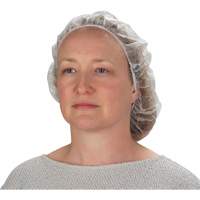 Bonnets bouffants non tiss&eacute;s, Polypropyl&egrave;ne, 21"/Grand, Blanc - Produits de sécurité Zenith 