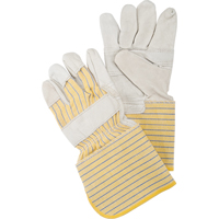Gants d'ajusteur &agrave; paume renforc&eacute;e, Grand, Paume en Cuir fleur de vache, Doublure en Coton - Produits de sécurité Zenith 
