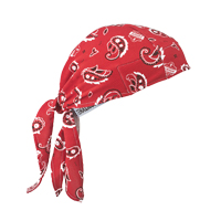 Chill-Its&reg; 6615 Cooling Dew Rags, Red - Ergodyne 12479