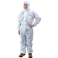 Combinaison protectrice, Grand, Blanc, SMS - Produits de sécurité Zenith 