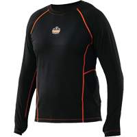Long Sleeve Thermal Shirts, Men's, 2X-Large, Black - Ergodyne 40206
