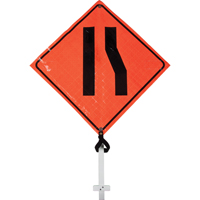 Narrow Road Pole Sign, 24" x 24", Vinyl, Pictogram - Signel ER665F48TD2102D
