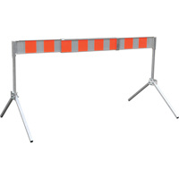 Street Barricade, A-Frame, 6' L x 5-1/2" H, Orange/White - Signel TB1A265C