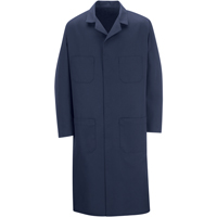 Shop Coats, Poly-Cotton, Size 40, Navy Blue - Red Kap KT30NV-RG-40
