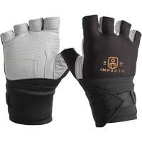 Gants antivibrations - droit, Taille Moyen, Paume Cuir fleur - Impacto 471-31MED-R