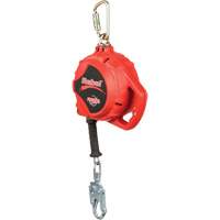 Rebel Self Retracting Lifeline, 33', Galvanized Steel, Swivel - 3M Protecta Fall Protection 3590502
