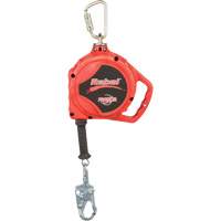 Rebel Self Retracting Lifeline, 33', Galvanized Steel, Swivel - 3M Protecta Fall Protection 3590502