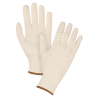 Gants en tricot d'usage standard, Poly/coton, Calibre 7, Grand - Produits de sécurité Zenith 