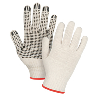 Gants l&eacute;gers tricot&eacute;s &agrave; pois, Poly/coton, Un c&ocirc;t&eacute;, Calibre 7, Petit - Produits de sécurité Zenith 