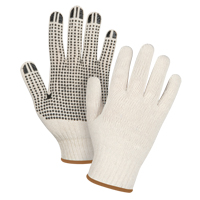 Gants tricot&eacute;s de poids lourd, Poly/coton, Un c&ocirc;t&eacute;, Calibre 7, Grand - Produits de sécurité Zenith 