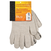 Gants tricot&eacute;s de poids lourd, Poly/coton, Un c&ocirc;t&eacute;, Calibre 7, Grand - Produits de sécurité Zenith 