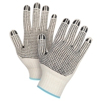 Gants tricot&eacute;s de poids lourd &agrave; deux c&ocirc;t&eacute;s avec pois, Poly/coton, Deux c&ocirc;t&eacute;s, Calibre 7, T-Grand - Produits de sécurité Zenith 