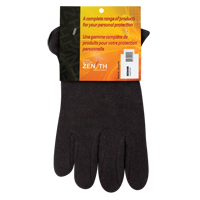 Jersey Gloves, Large, Brown, Red Fleece, Slip-On - Zenith Safety Products 