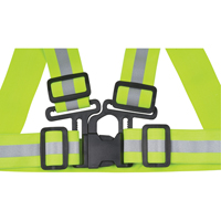 Standard-Duty Safety Harness, High Visibility Lime-Yellow, Silver Reflective Colour, X-Large - Zenith Safety Products 