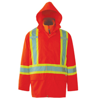 Journeyman 3-in-1 Safety Jackets, Polyester, High Visibility Orange, Small - Viking 6400JO-S