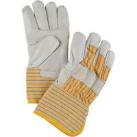 Abrasion-Resistant Winter-Lined Fitters Gloves, Large, Grain Cowhide Palm, Cotton Fleece Inner Lining - Zenith Safety Products 