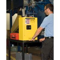 Sure-Grip&reg; EX Mini Flammable Safety Cabinet, 2 Gal., 1 Door, 17" W x 22" H x 8" D - Justrite 890200