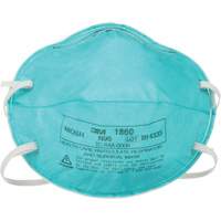 1860 Particulate Healthcare Respirator, N95, NIOSH Certified - 3M 1860