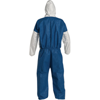 Hooded Coveralls, Medium, Blue/White, Tyvek&reg; 400 D - Dupont Personal Protection TD127-MD