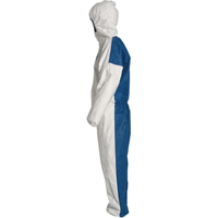 Hooded Coveralls, Medium, Blue/White, Tyvek&reg; 400 D - Dupont Personal Protection TD127-MD