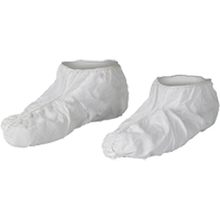 KleenGuard A40 Shoe Covers, Medium, Vinyl, White - Ansell 44492