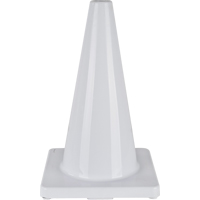 Coloured Traffic Cone, 18", White - Zenith Safety Products 