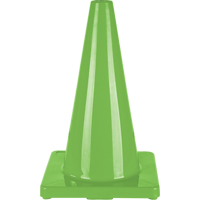 C&ocirc;ne de couleur pour la signalisation, 18", Vert - Produits de sécurité Zenith 