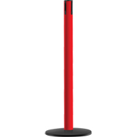 Syst&egrave;me Advance TensaBarrier - Poteau r&eacute;cepteur, Hauteur de 36", Rouge - Tensator 889B-21-21/RCVR