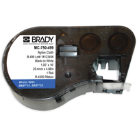 &eacute;tiquettes en nylon B-499, Noir - Brady M4C-750-499