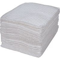 Feuilles absorbantes li&eacute;es de premi&egrave;re qualit&eacute;, Huile seulement, 15" x 17", 15 gal. d'absorption - Produits de sécurité Zenith 