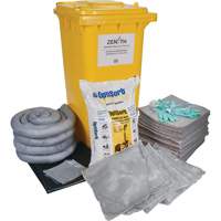 Premium Spill Kit, Universal, Bin, 63 US gal. Absorbancy - Zenith Safety Products 