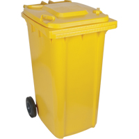 Yellow Mobile Container, Polyurethane, 63 Gallons/63 US gal. - Globe 9603Y