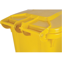 Yellow Mobile Container, Polyurethane, 63 Gallons/63 US gal. - Globe 9603Y