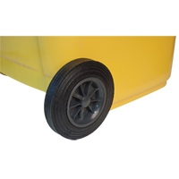 Yellow Mobile Container, Polyurethane, 63 Gallons/63 US gal. - Globe 9603Y