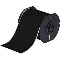 Ruban pour imprimantes d'&eacute;tiquettes int&eacute;rieures et ext&eacute;rieures, Vinyle, Noir, Largeur de 4" - Brady B30C-4000-595-BK
