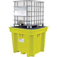 IBC Space-Saver With Drain, 275 US gal. Spill Capacity, 57" x 57" x 48" -  