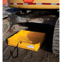 Folding Duck Ponds Mini-Berm Containment, 22 US gal. Capacity, 3' W x 2' L x 6" H, Foam Wall - Enpac 5623-YE-F