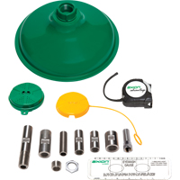 Axion Advantage&reg; Shower & Eye/Face Wash Upgrade Kit with Green ABS Plastic Eye/Face Wash Head & Showerhead - Haws AX14