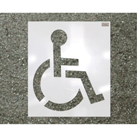 Pochoirs pour parc de stationnement, Pictogramme, 39" - C.H. Hanson 70343