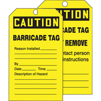 Tags By-The-Roll Safety Tags, Cardstock, 3" W x 6-1/4" H, English - Accuform NMC TAR136