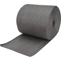 Rouleaux absorbants en fibres fines de calibre industriel, Poids moyen, 150' lo x 15" la, Absorption 25 gal. - Produits de sécurité Zenith 