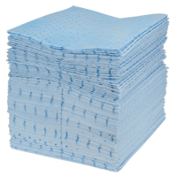Premium Blue Bonded Sorbent Pads, Oil Only, 15" x 17", 30 gal. Absorbancy - Zenith Safety Products 