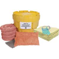 Premium Spill Kit, Hazmat, Overpack/Salvage Drum, 20 US gal. Absorbancy - Zenith Safety Products 