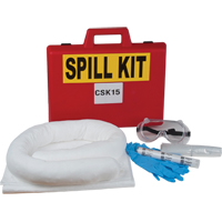 Trousse de lutte contre les d&eacute;versements pour premiers r&eacute;pondants, Huile seulement, Mallette, Absorbance de 3,08 gal. US - Produits de sécurité Zenith 