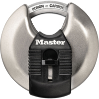 Cadenas prot&eacute;g&eacute; Magnum, Argent, Cl&eacute;s diff&eacute;rentes, Acier tremp&eacute;, Largeur de 2-3/4" - Master Lock M40BLCDHC