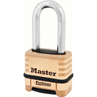 Cadenas &agrave; combinaison ProSeries, Argent, Rev&ecirc;tement en laiton, Largeur de 2-1/4" - Master Lock 1175LH