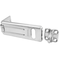 General Security Hardened Steel Hasp, Silver - Master Lock 704DPF